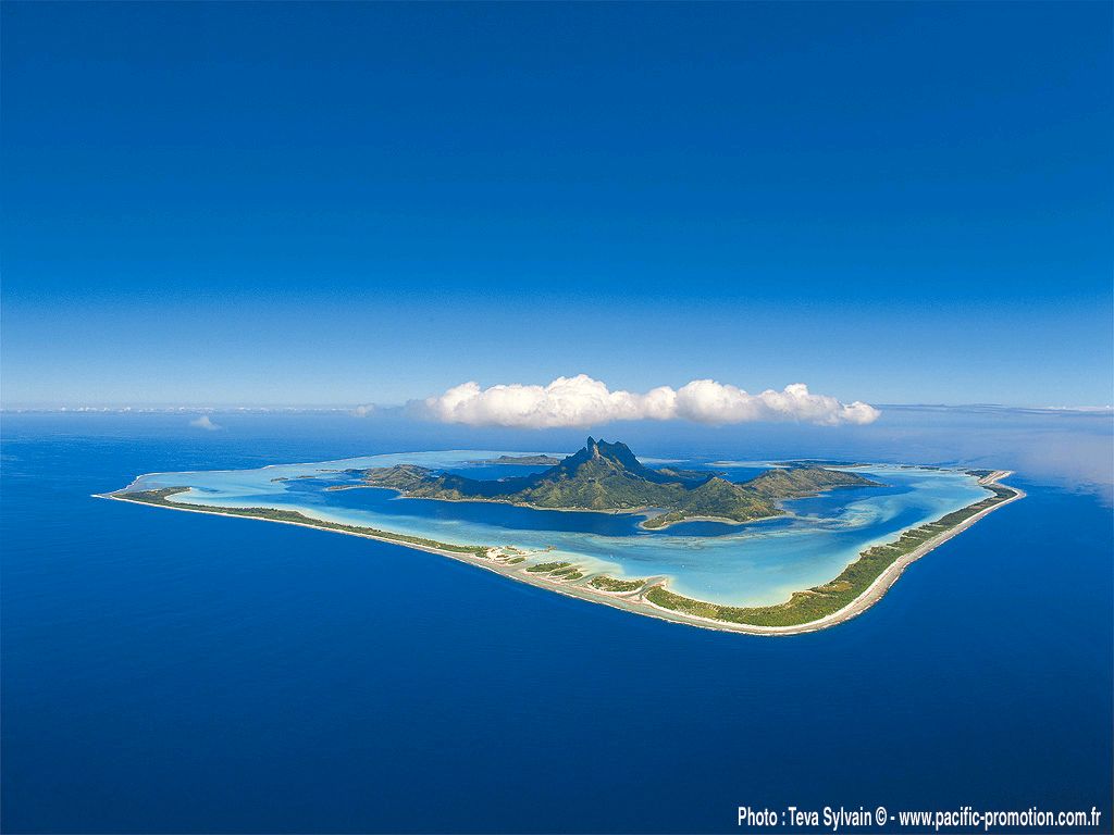 Bora-Bora Lagon vue aerienne