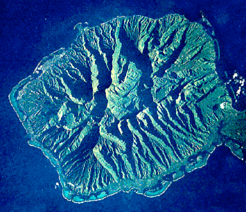vue satellite de tahiti